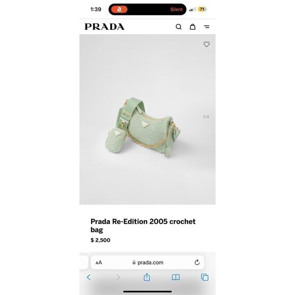 Prada
Re-Edition 2005 raffia shoulder bag RARE - Picture 1 of 7